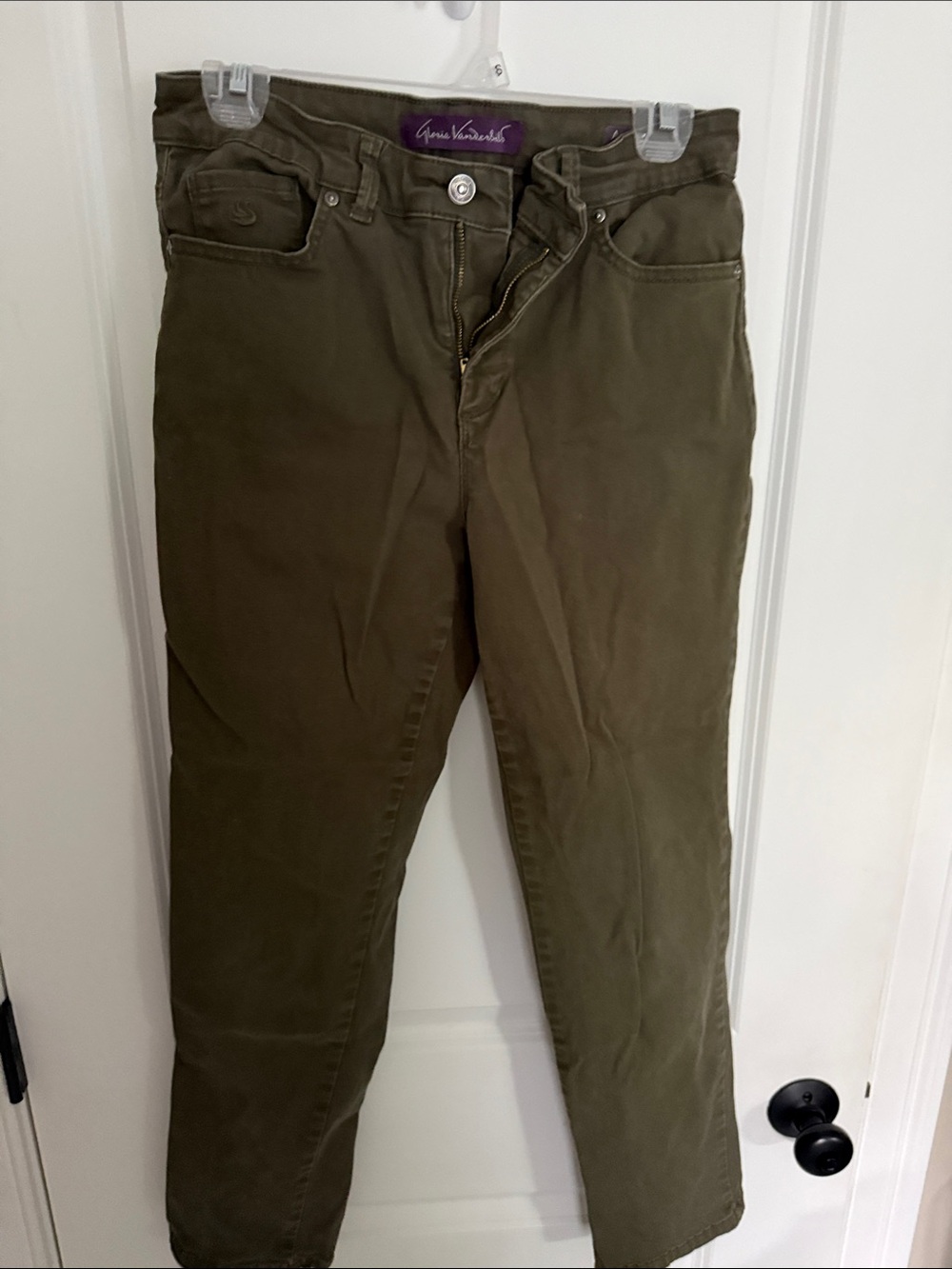 Gloria Vanderbilt Olive Straight-Leg Jeans